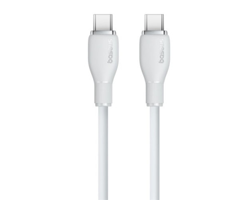 PD кабель Baseus Pudding Series Fast Charging Cable Type-C to Type-C 100W 2m White P10355702221-01 mag-693217263401854584