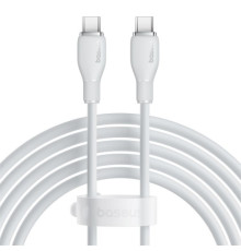 PD кабель Baseus Pudding Series Fast Charging Cable Type-C to Type-C 100W 2m White P10355702221-01 mag-693217263401854584