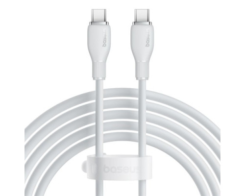 PD кабель Baseus Pudding Series Fast Charging Cable Type-C to Type-C 100W 2m White P10355702221-01 mag-693217263401854584