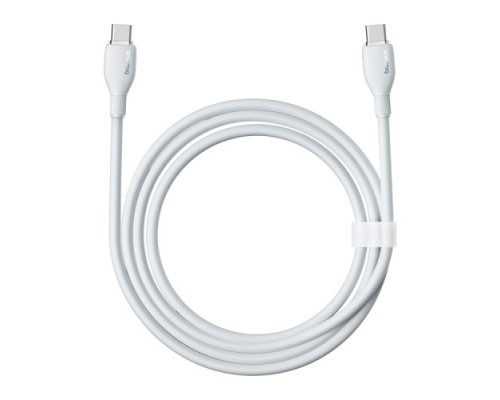 PD кабель Baseus Pudding Series Fast Charging Cable Type-C to Type-C 100W 2m White P10355702221-01 mag-693217263401854584