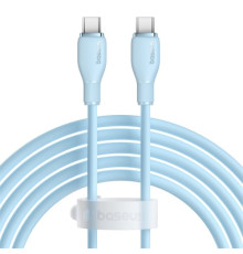 PD кабель Baseus Pudding Series Fast Charging Cable Type-C to Type-C 100W 2m Blue P10355702311-01 mag-693217263403254710