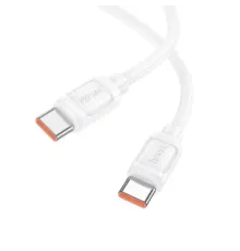 PD Кабель HOCO X115 Surpass 240W fast charging data cable C to C 1m. White mag-6942007652025153847
