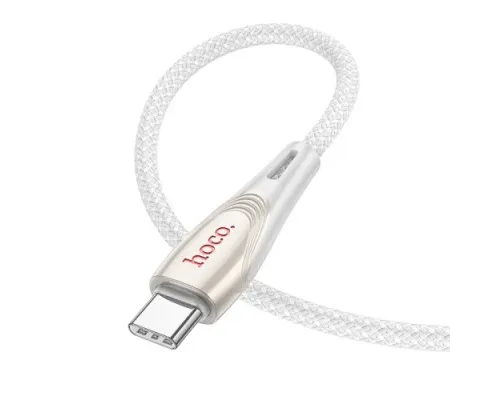 PD Кабель HOCO U133 Monte 60W charging data cable Type-C to Type-C 1,2m. Gray mag-6942007618328144365