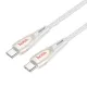 PD Кабель HOCO U133 Monte 60W charging data cable Type-C to Type-C 1,2m. Gray mag-6942007618328144365