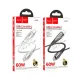 PD Кабель HOCO U133 Monte 60W charging data cable Type-C to Type-C 1,2m. Gray mag-6942007618328144365