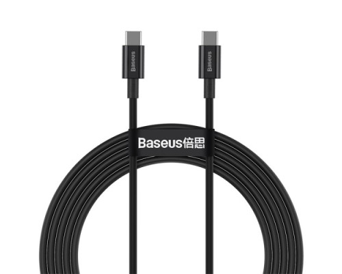 PD кабель Baseus Superior Series Fast Charging Data Cable Type-C to Type-C 100W 2m Black CATYS-C01 mag-695315620844554711