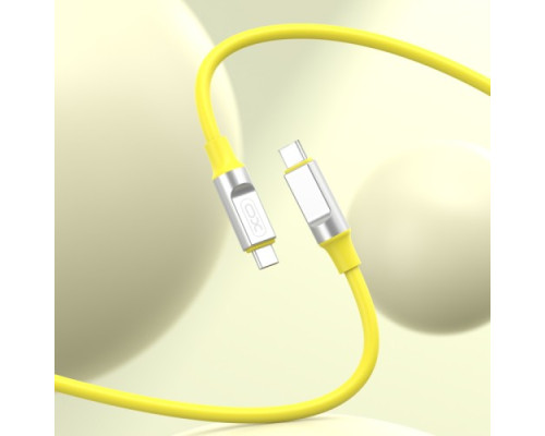 Кабель XO NB-Q252B PD 60W/1m Type-C to Type-C Fast Charging Жовтий mag-6920680844814960
