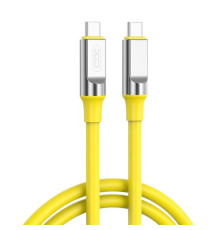 Кабель XO NB-Q252B PD 60W/1m Type-C to Type-C Fast Charging Жовтий mag-6920680844814960