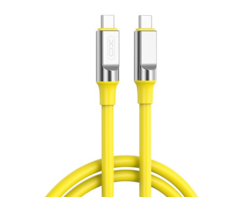 Кабель XO NB-Q252B PD 60W/1m Type-C to Type-C Fast Charging Жовтий mag-6920680844814960