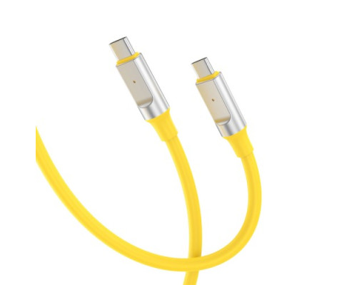 Кабель XO NB-Q252B PD 60W/1m Type-C to Type-C Fast Charging Жовтий mag-6920680844814960
