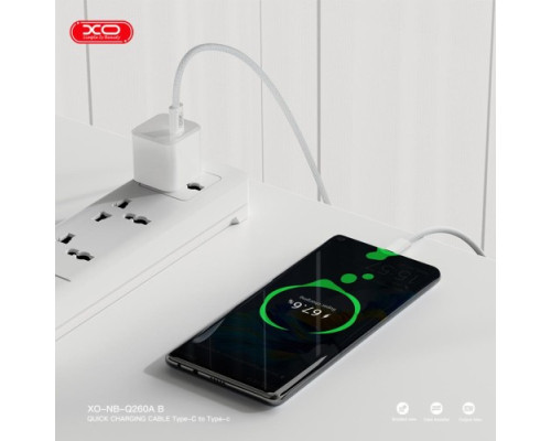 Кабель XO NB-Q260A iPhone15 Type-c to Type-c PD60W/1m Білий mag-69206808535881003