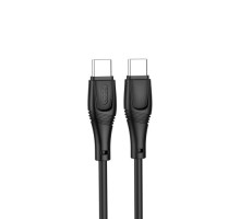 Кабель XO NB-Q239B PD 60W/1m Zeus Series Type-c to Type-c Чорний mag-6920680838875972