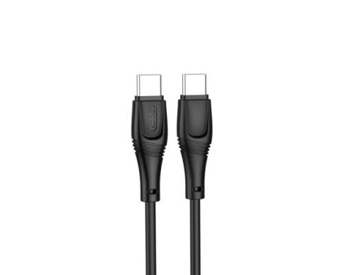 Кабель XO NB-Q239B PD 60W/1m Zeus Series Type-c to Type-c Чорний mag-6920680838875972