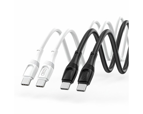 Кабель XO NB-Q239B PD 60W/1m Zeus Series Type-c to Type-c Чорний mag-6920680838875972