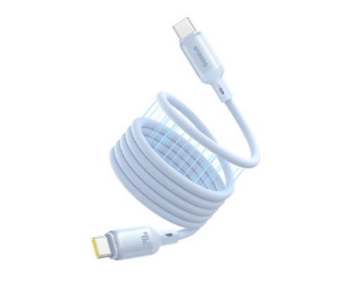 PD кабель Baseus PicoGo Magnetic Liquid Silicone Type-C to Type-C 240W 1m Blue P10376800311-00 mag-6932172677480135348