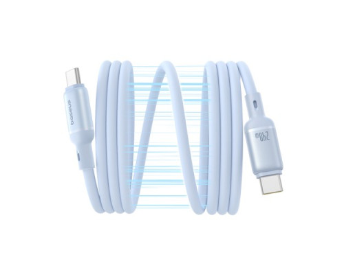 PD кабель Baseus PicoGo Magnetic Liquid Silicone Type-C to Type-C 240W 1m Blue P10376800311-00 mag-6932172677480135348