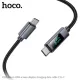 PD Кабель HOCO X112 Favor 60W screen display charging data cable C to C 1m. Black mag-6942007645577144063