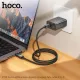 PD Кабель HOCO X112 Favor 60W screen display charging data cable C to C 1m. Black mag-6942007645577144063