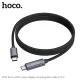 PD Кабель HOCO X112 Favor 60W screen display charging data cable C to C 1m. Black mag-6942007645577144063