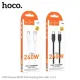 PD Кабель HOCO X115 Surpass 240W fast charging data cable C to C 1m. Black mag-6942007652018152317