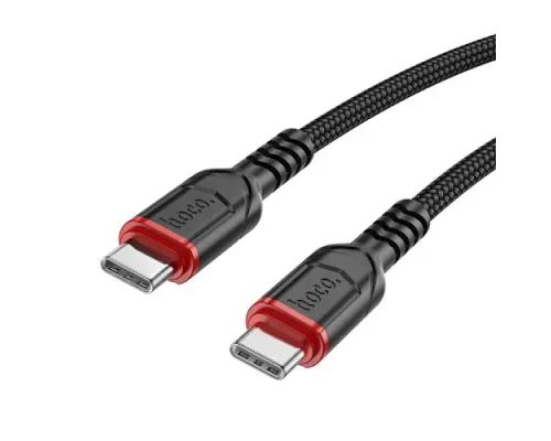 PD Кабель HOCO X59 Victory Type-C - to - Type-C 60W/3A/3m. black mag-6942007623087144020