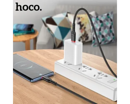 PD Кабель HOCO X59 Victory Type-C - to - Type-C 60W/3A/3m. black mag-6942007623087144020