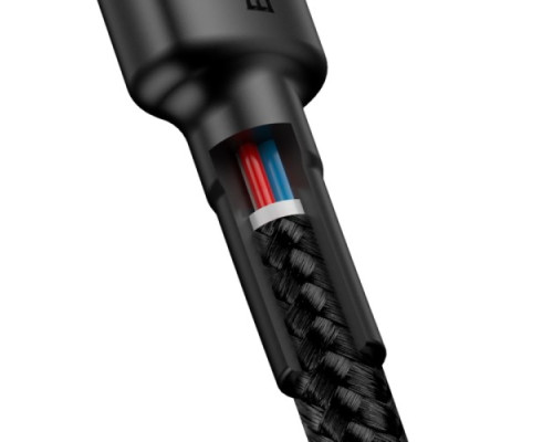 PD кабель Baseus Cafule Series Type-C PD2.0/60W/3A/1m. Red-black CATKLF-G91 mag-6953156285217142584