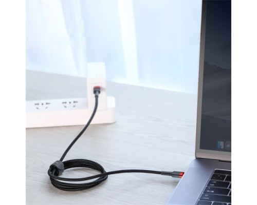 PD кабель Baseus Cafule Series Type-C PD2.0/60W/3A/1m. Red-black CATKLF-G91 mag-6953156285217142584