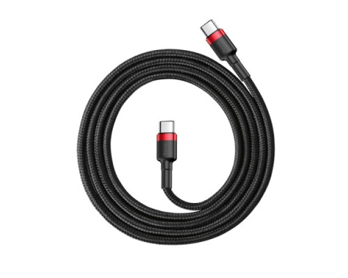 PD кабель Baseus Cafule Series Type-C PD2.0/60W/3A/1m. Red-black CATKLF-G91 mag-6953156285217142584