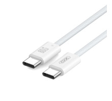 Кабель XO NB-Q273 woven style type-c to type-c charging cable 60W Білий mag-69206808574011505