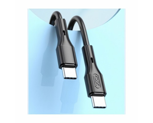 Кабель XO NB-Q231B Rock Series Type-c to Type-C 60W Data Cable Чорний mag-69206808334981040