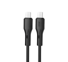 Кабель XO NB-Q231B Rock Series Type-c to Type-C 60W Data Cable Чорний mag-69206808334981040