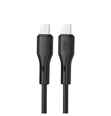 Кабель XO NB-Q231B Rock Series Type-c to Type-C 60W Data Cable Чорний mag-69206808334981040