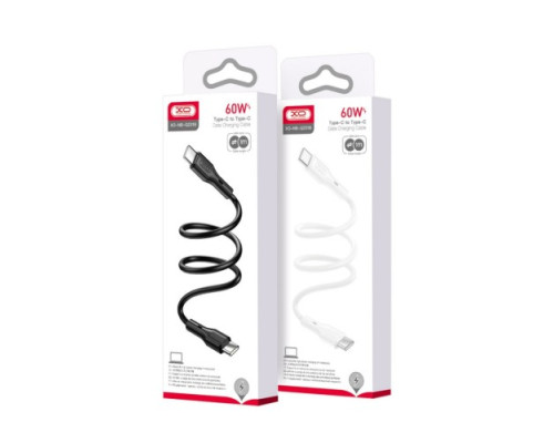 Кабель XO NB-Q231B Rock Series Type-c to Type-C 60W Data Cable Чорний mag-69206808334981040