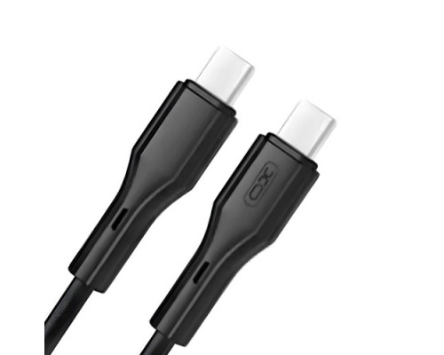Кабель XO NB-Q231B Rock Series Type-c to Type-C 60W Data Cable Чорний mag-69206808334981040