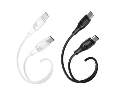 Кабель XO NB-Q239B PD 60W/1m Zeus Series Type-c to Type-c Білий mag-6920680838882973