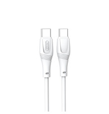 Кабель XO NB-Q239B PD 60W/1m Zeus Series Type-c to Type-c Білий mag-6920680838882973