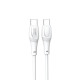 Кабель XO NB-Q239B PD 60W/1m Zeus Series Type-c to Type-c Білий mag-6920680838882973