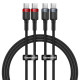 PD кабель Baseus Cafule Cable USB-C to USB-C 100W 1m 2шт Red Black+Grey Black P10318306003-00 mag-693217265745154620