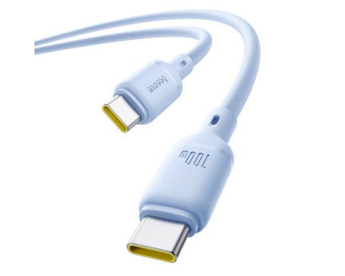 PD Кабель Baseus Silky Series Type-C to Type-C 100W 1m Blue P10377704313-00 mag-6932172668877135335