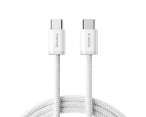 PD кабель Baseus Dynamic 4 Fast Charging Type-C to Type-C 100W 2m White P10381400211-01 mag-6932172678517152086