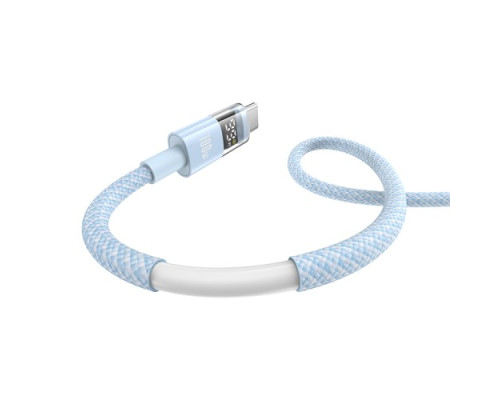 PD кабель Baseus Display 2 Fast Charging Type-C to Type-C 100W 1m Blue P10382702311-00 mag-6932172682354135363
