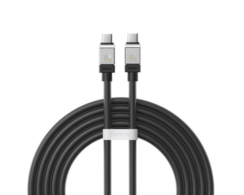 PD кабель Baseus CoolPlay Series Fast Charging Cable Type-C to Type-C 100W 2m Black CAKW000301 mag-6932172626686128908