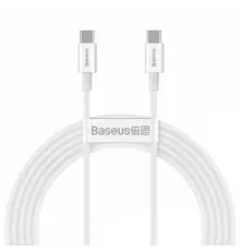 PD кабель Baseus Superior Series Fast Charging Data Cable Type-C to Type-C 100W 2m White дефект упак mag-2000001425978151830