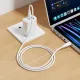PD Кабель HOCO X124 Bien 60W silicone charging data cable C to C/1m White mag-6942007664455153978