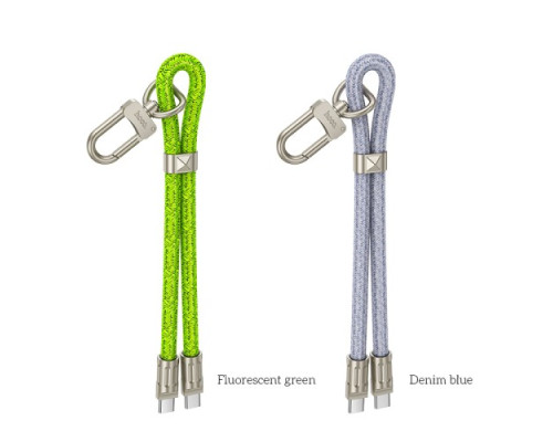 PD Кабель - Шнурок для браслета HOCO GH5 Elegant C to C 0.22m Green mag-6942007630979137295