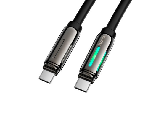 PD Кабель HOCO U136 Prize 60W charging data cable C to C 1,2m. Black mag-6942007632331132406