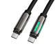 PD Кабель HOCO U136 Prize 60W charging data cable C to C 1,2m. Black mag-6942007632331132406