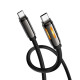 PD Кабель HOCO U136 Prize 60W charging data cable C to C 1,2m. Black mag-6942007632331132406
