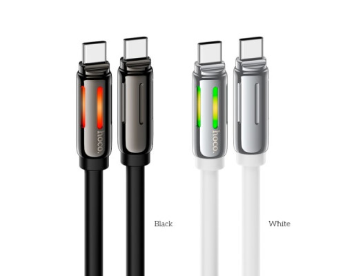 PD Кабель HOCO U136 Prize 60W charging data cable C to C 1,2m. Black mag-6942007632331132406